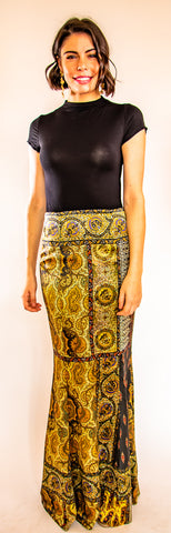 Pasha Gold Long Skirt