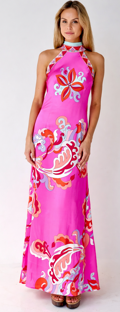 Paris Pink Rococo Silk Dress Xs Paris Pink Rococo Silk Dress Xs
