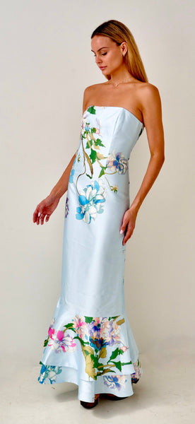 Fleur de Bleu 76 Strapless Dress