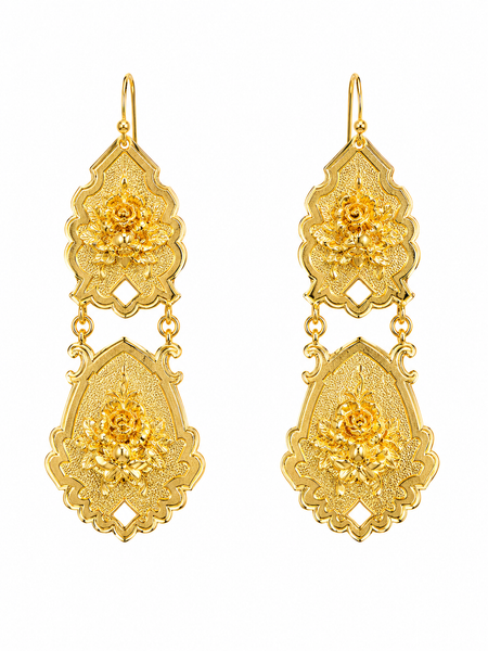 Golden Fleur Earrings
