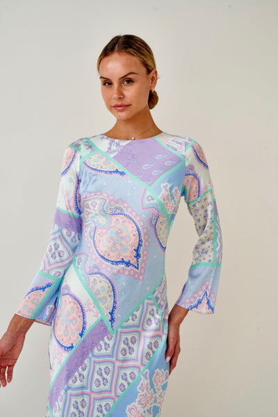 Aquarelle Silk Dress