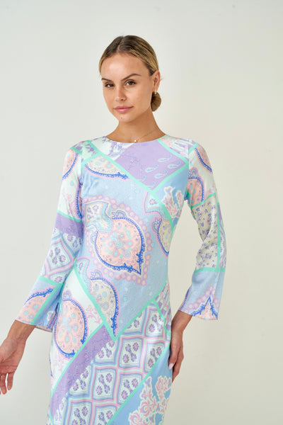 Aquarelle Silk Dress