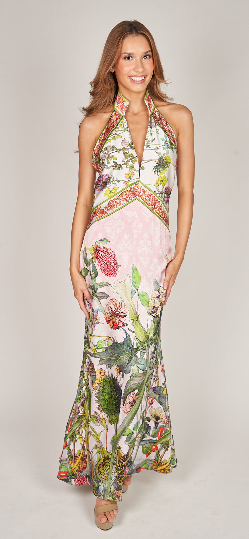 knee length dresses for ladies Carve Sleeveless Drop-Waist Pleated Maxi Dress main image 0