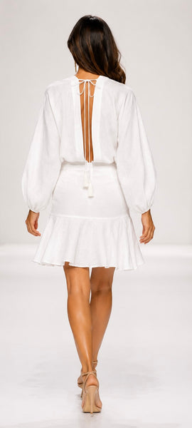 Terrys Dress ~ white Linen
