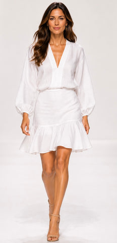 Terrys Dress ~ white Linen