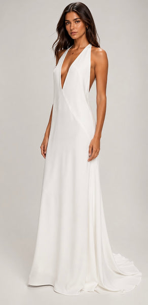 White Theodora Dress