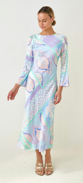 Aquarelle Silk Dress