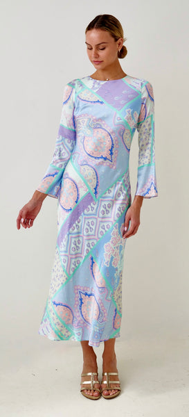 Aquarelle Silk Dress