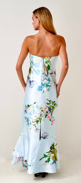 Fleur de Bleu 76 Strapless Dress