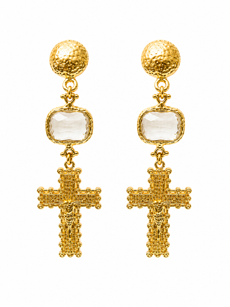 Santorini Cross  Earrings
