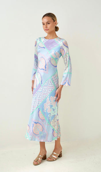 Aquarelle Silk Dress
