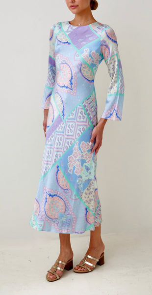 Aquarelle Silk Dress