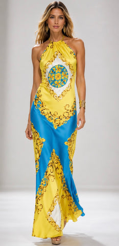 Capri- Blue and Yellow