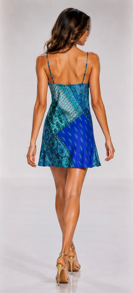 Pasha Blue Short Cami Dress