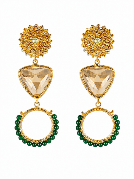 Capri Verde Statement Earrings