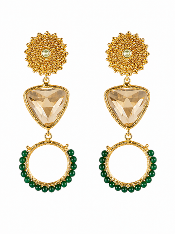 Capri Verde Statement Earrings