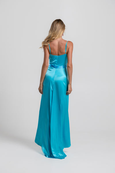 The Alessia Dress — Turquoise