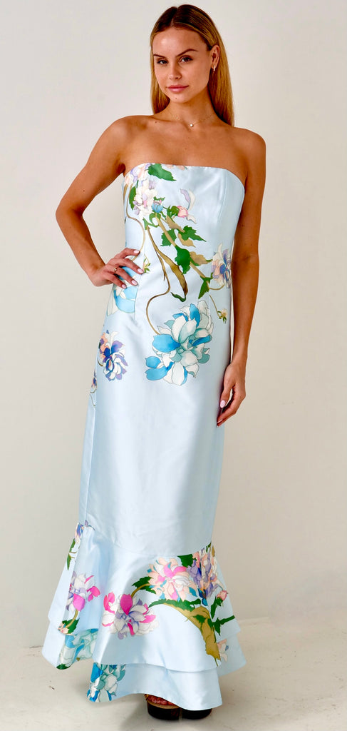 Fleur de Bleu 76 Strapless Dress