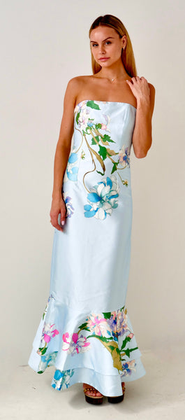 Fleur de Bleu 76 Strapless Dress