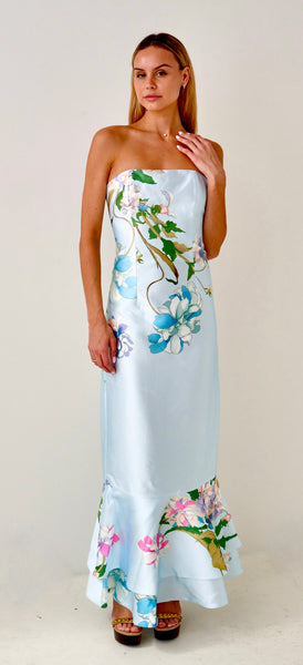 Fleur de Bleu 76 Strapless Dress