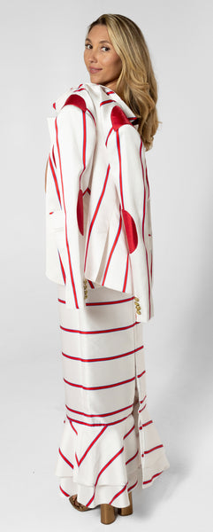 Yacht Jacket Red and White