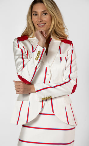 Yacht Jacket Red and White