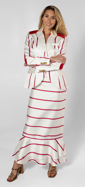 Yacht Jacket Red and White