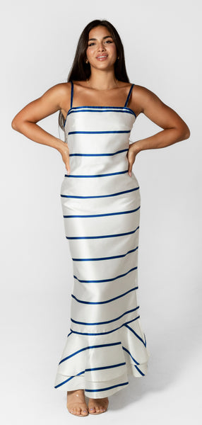 Yacht Dress - Blue and White