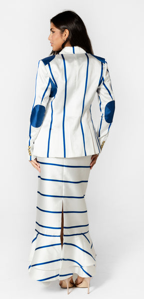 Yacht Dress - Blue and White
