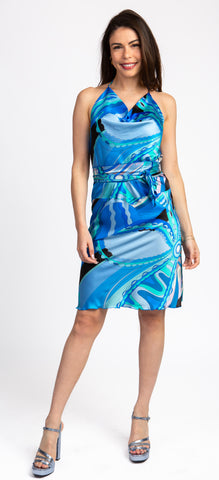 Riveria Blue Short Dress