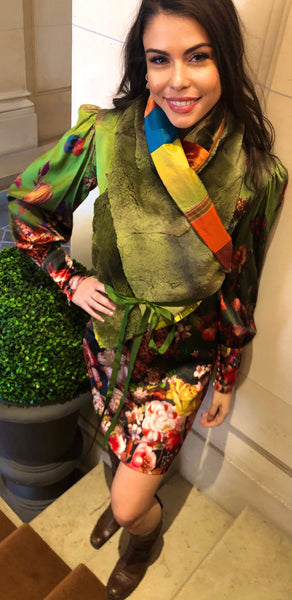 Moss Green Stola