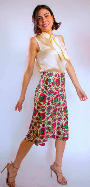 Pink Indigo Skirt