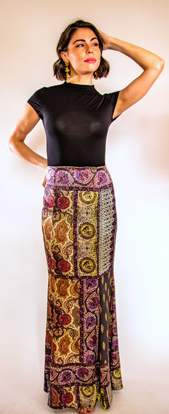 Pasha Purple Long Skirt