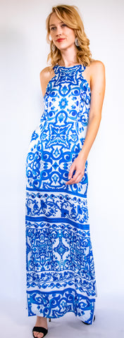 High Neck Blue China