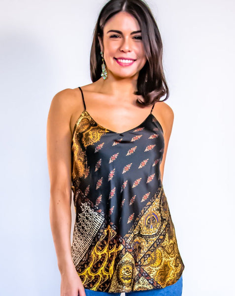 Pasha Gold Cami Top