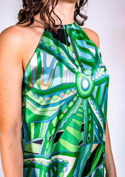 Riveria Green Dress