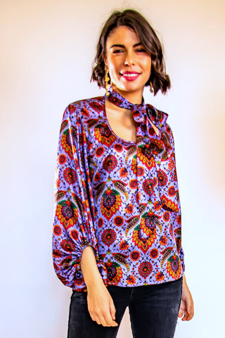 Purple Indigo Blouse