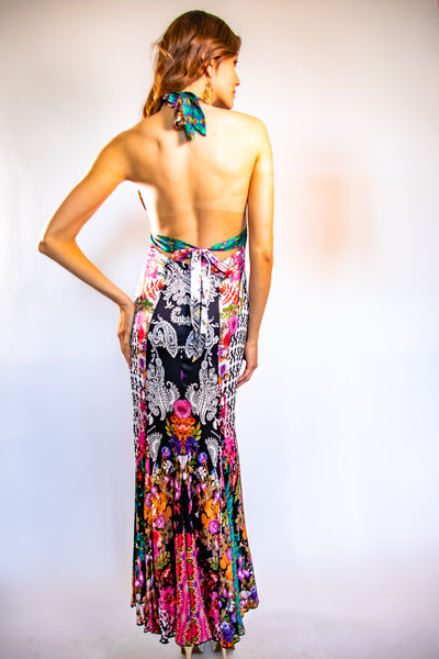 Black Paisley Halter